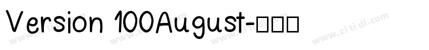 Version 100August字体转换